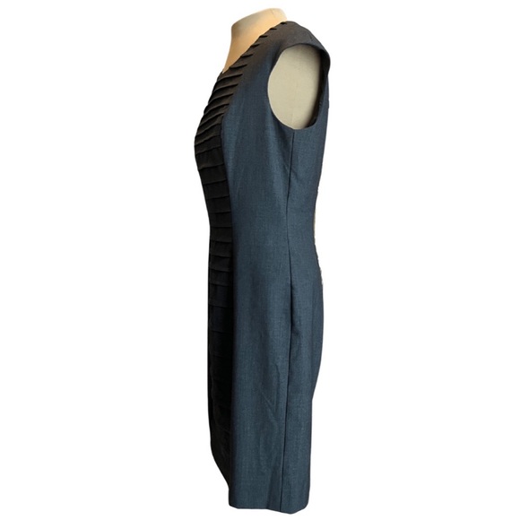 Calvin Klein Gray Pleated Detail Dress - Picture 3 of 6